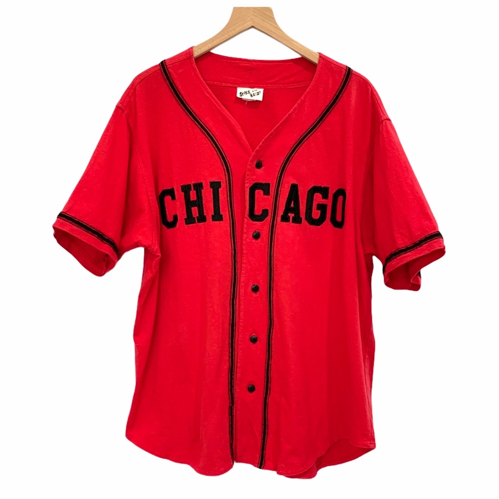 Vintage Spike and the Boyz Throwback Chicago Baseball Jersey T-Shirt Red